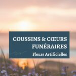Flora Funéraire Catégorie Coussins de deuil et coeurs funéraires Fleurs Artificielles