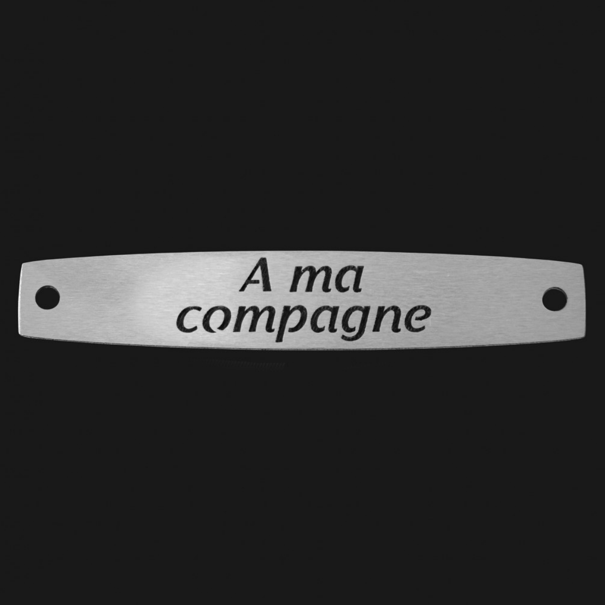 Inter Inox Plaque - A ma compagne
