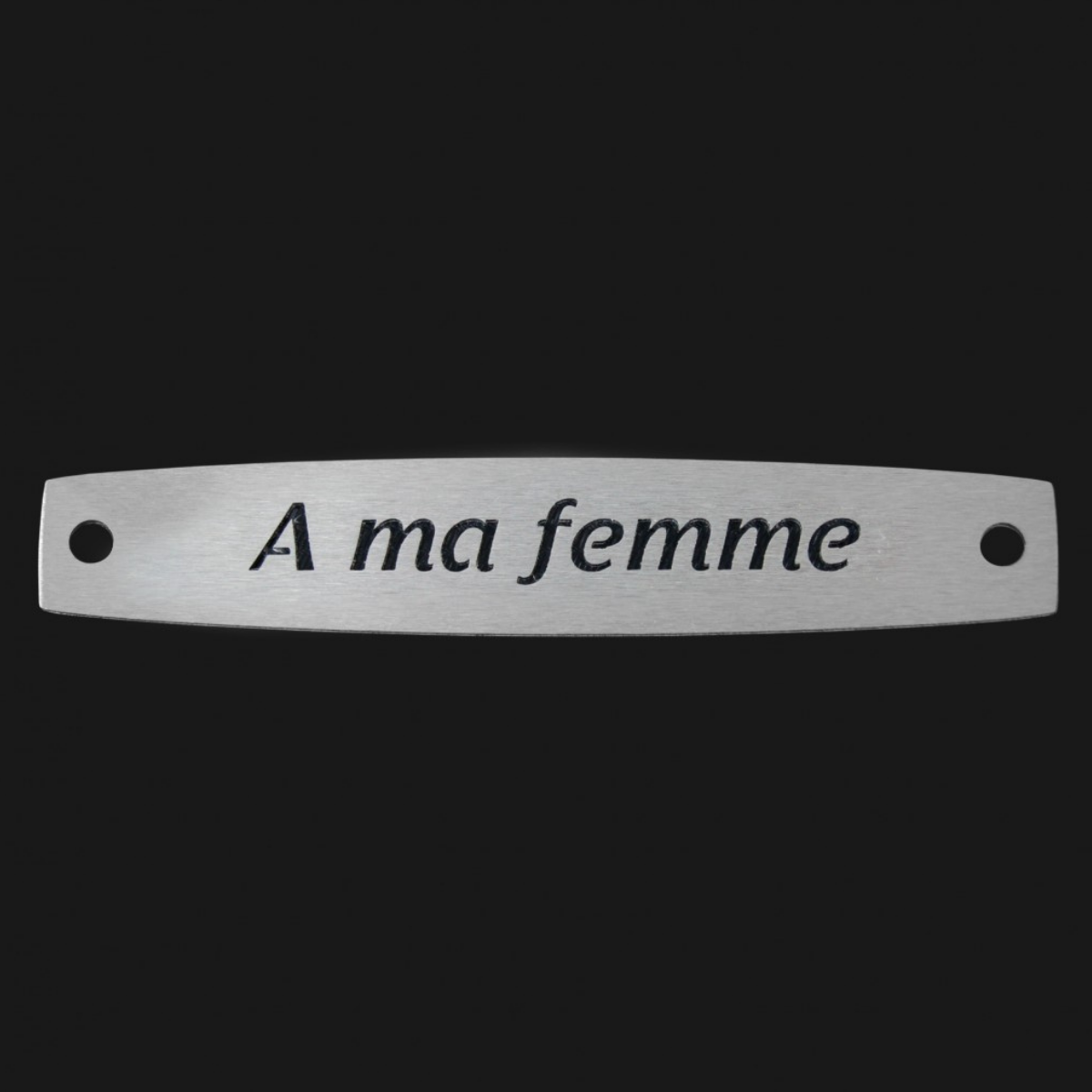 Inter Inox Plaque - A ma femme