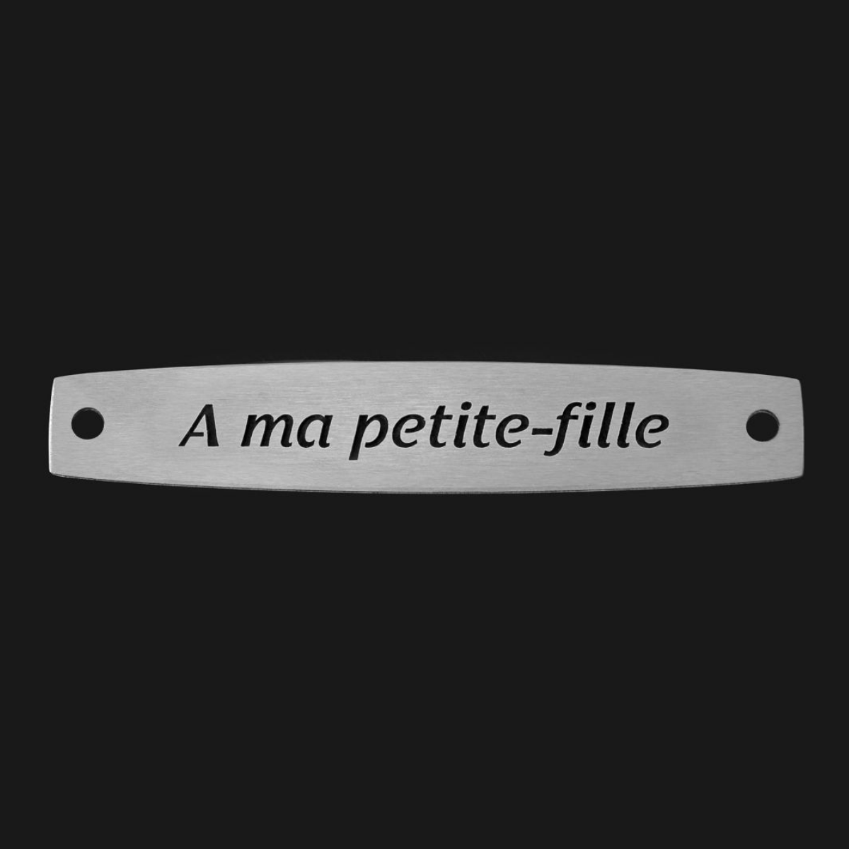 Inter Inox Plaque - A ma petite-fille