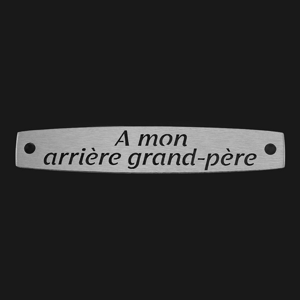 Inter Inox Plaque - A mon arrière grand-père