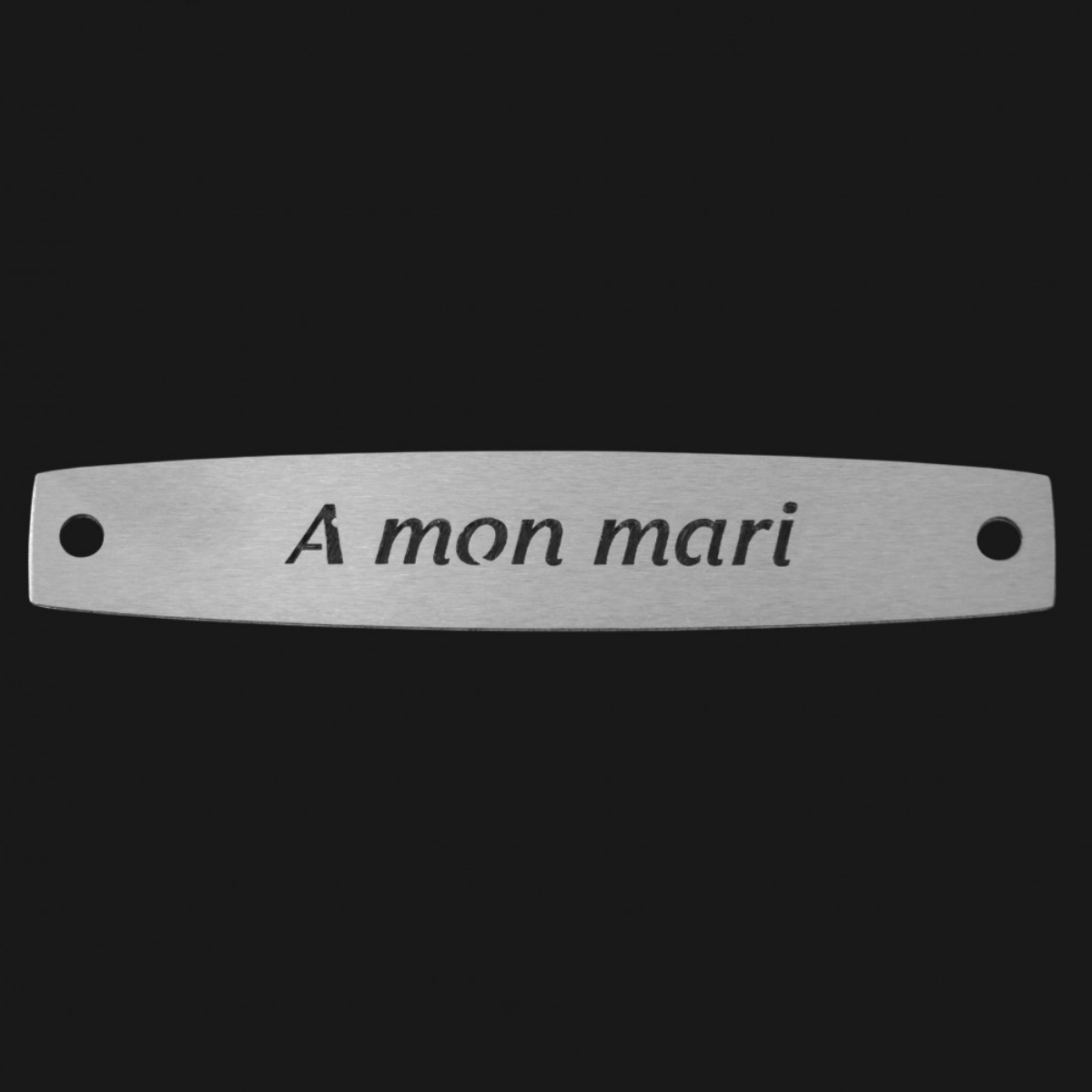 Inter Inox Plaque - A mon mari