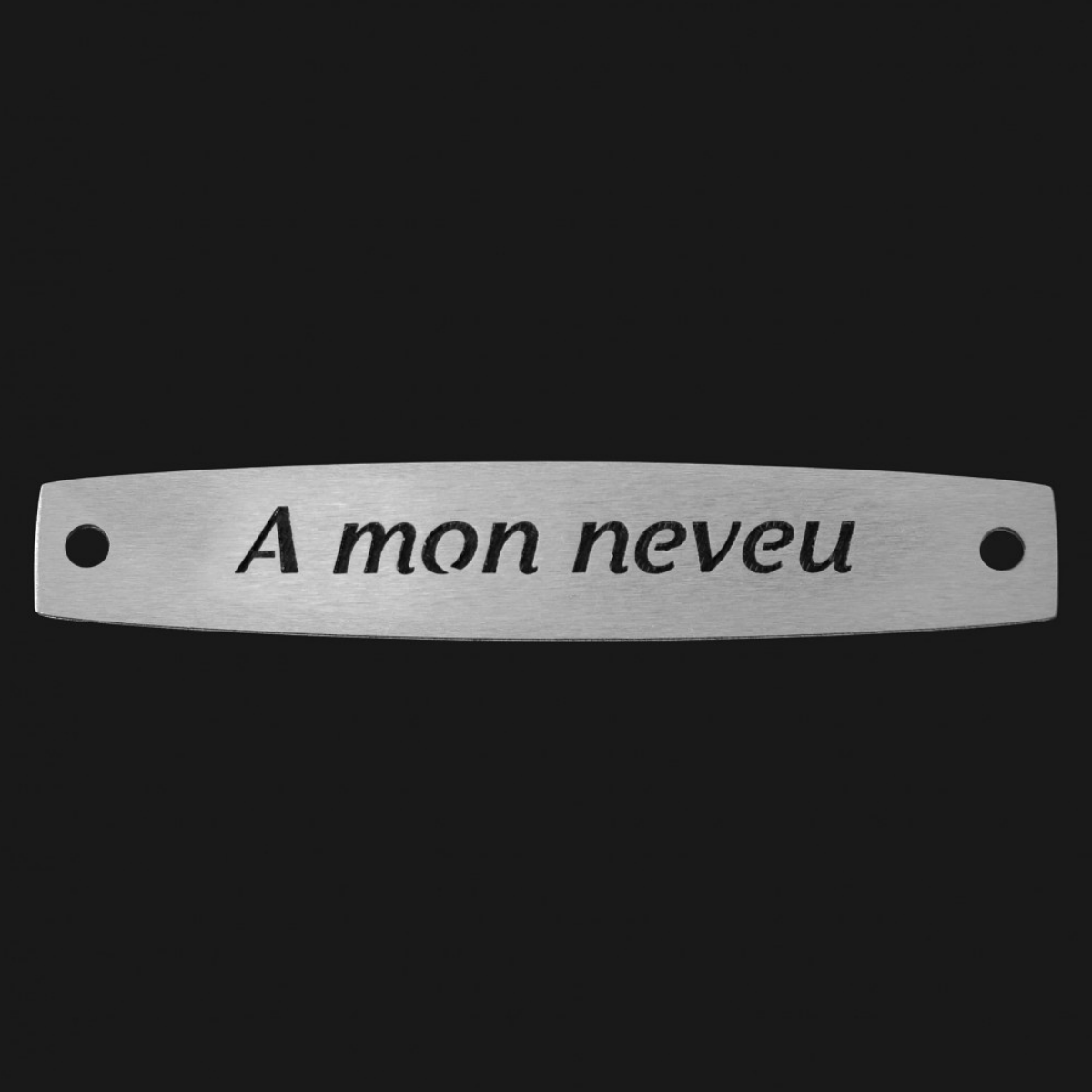 Inter Inox Plaque - A mon neveu