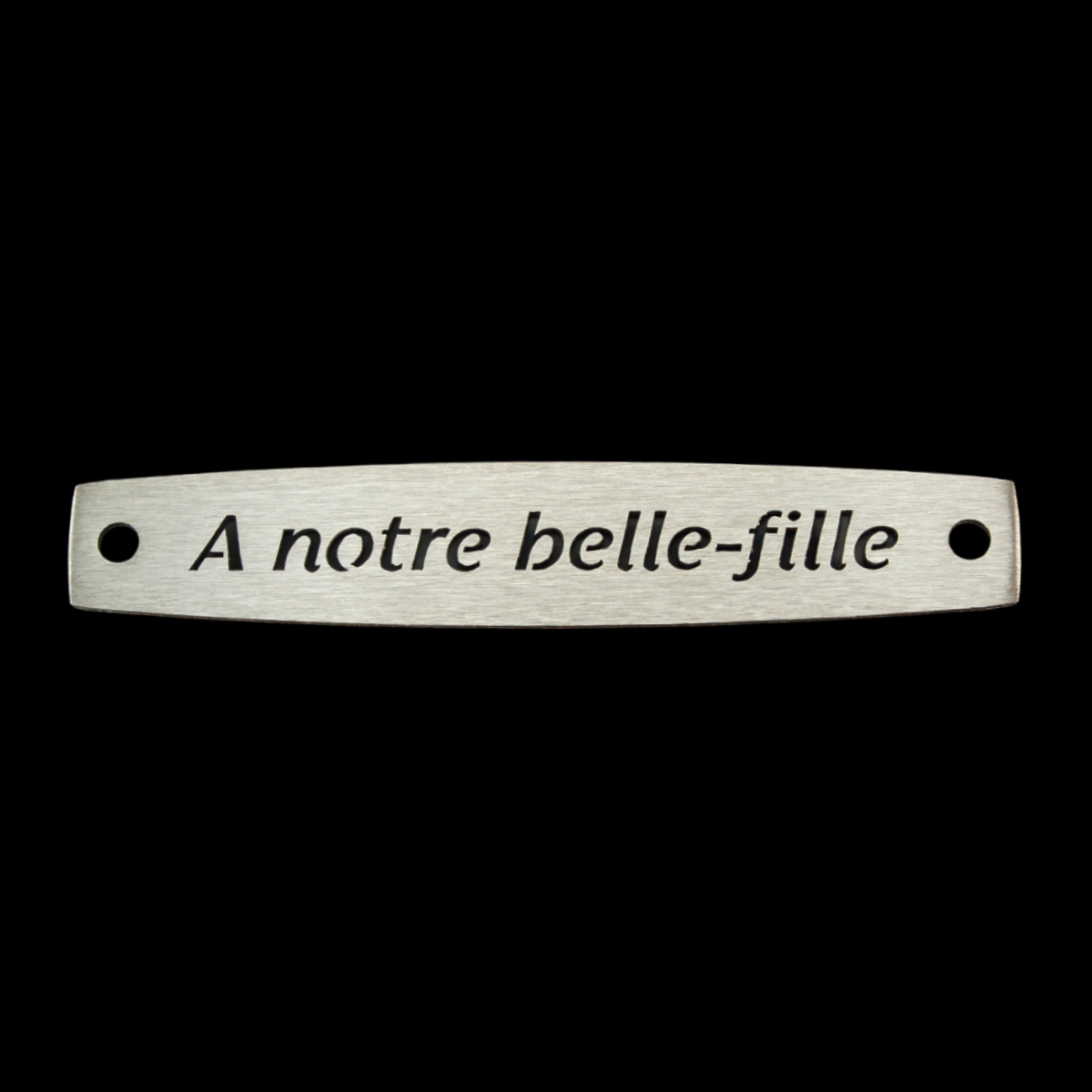 Inter Inox Plaque - A notre belle-fille