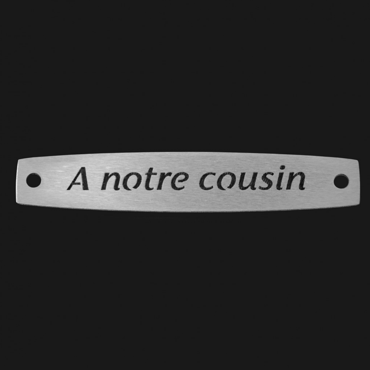 Inter Inox Plaque - A notre cousin