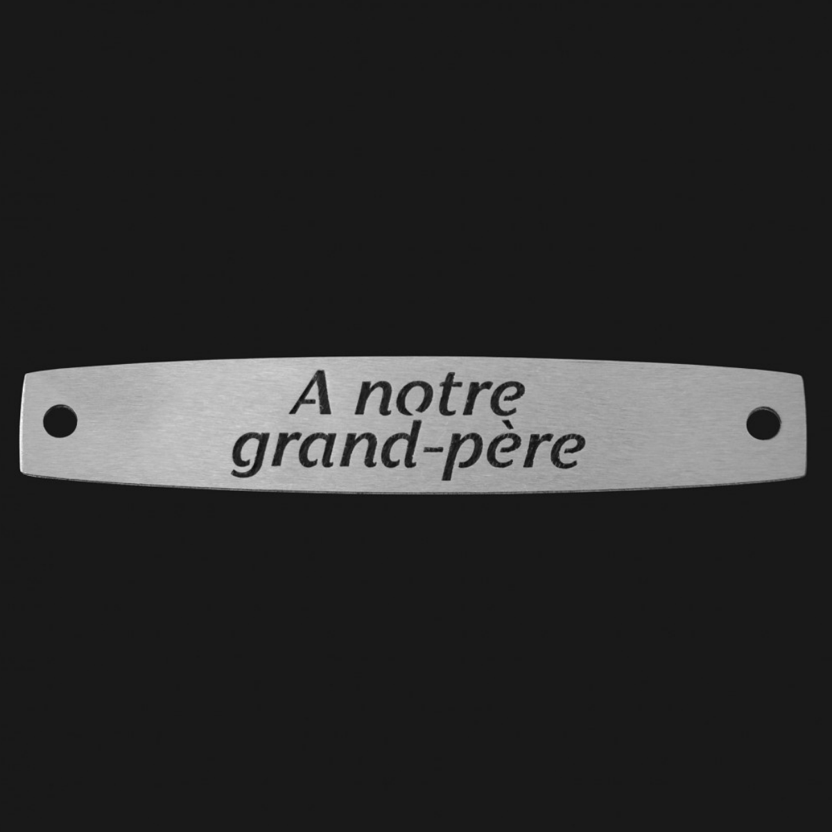 Inter Inox Plaque - A notre grand-père
