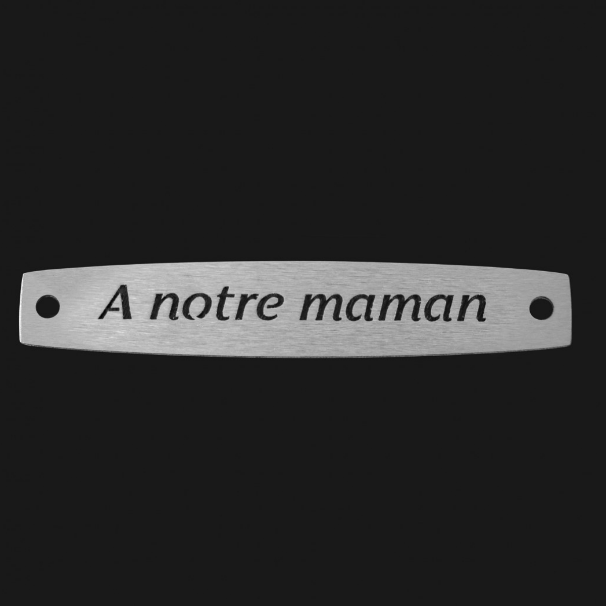 Inter Inox Plaque - A notre maman