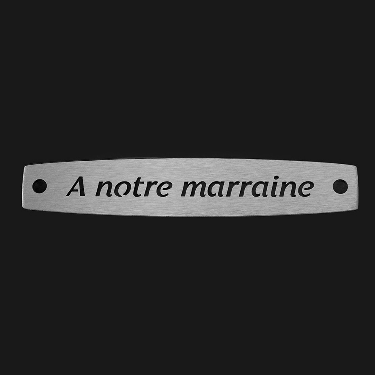 Inter Inox Plaque - A notre marraine