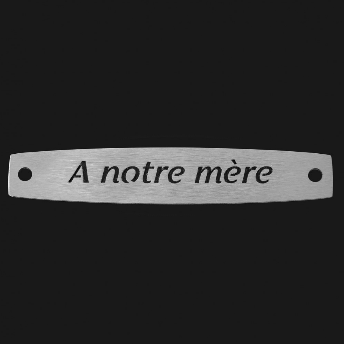 Inter Inox Plaque - A notre mère