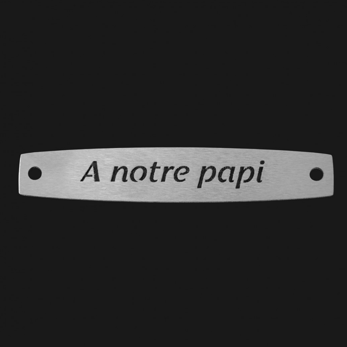 Inter Inox Plaque - A notre papi