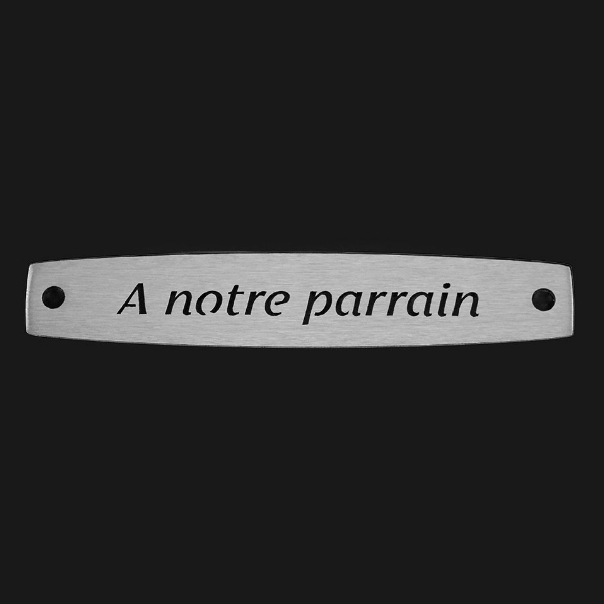Inter Inox Plaque - A notre parrain