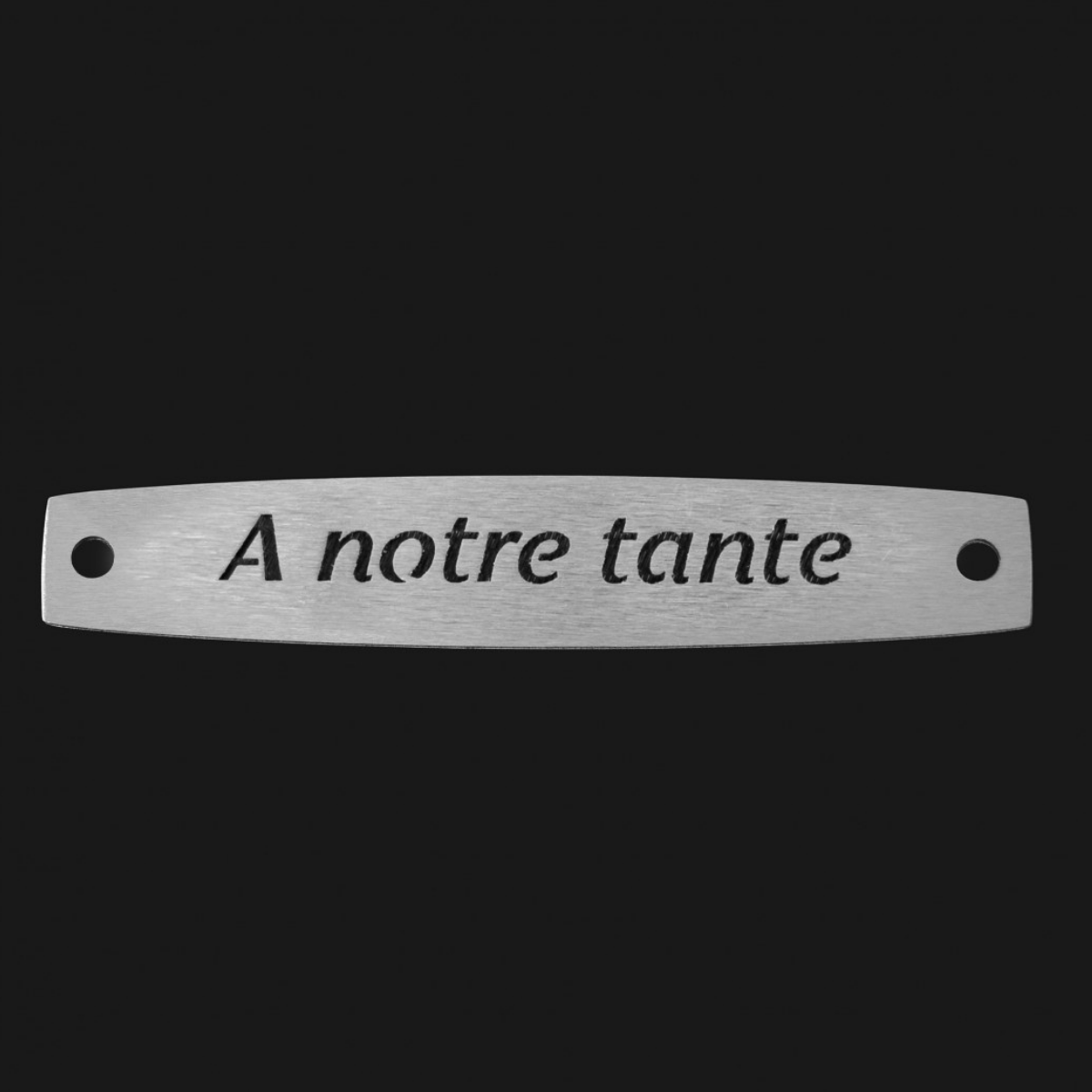 Inter Inox Plaque - A notre tante