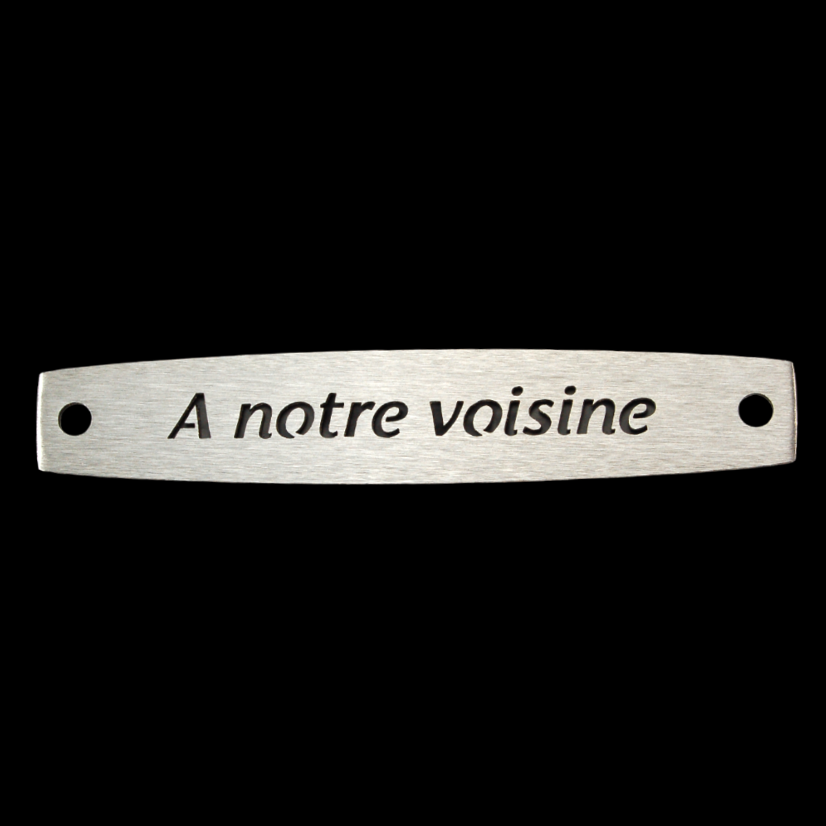 Inter Inox Plaque - A notre voisine