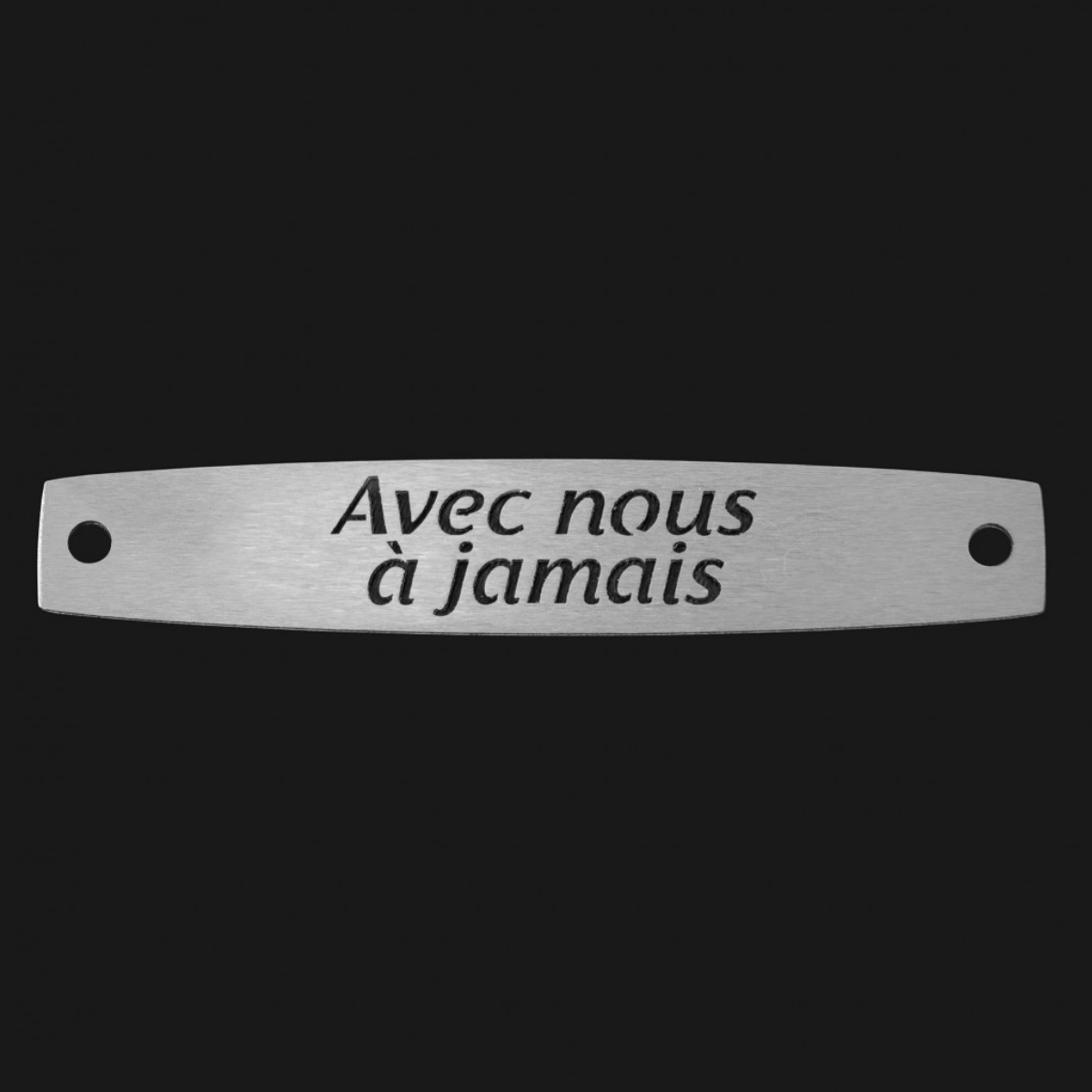 Inter Inox Plaque - Avec nous à jamais
