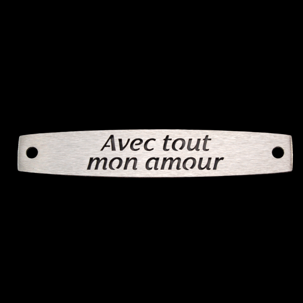 Inter Inox Plaque - Avec tout mon amour