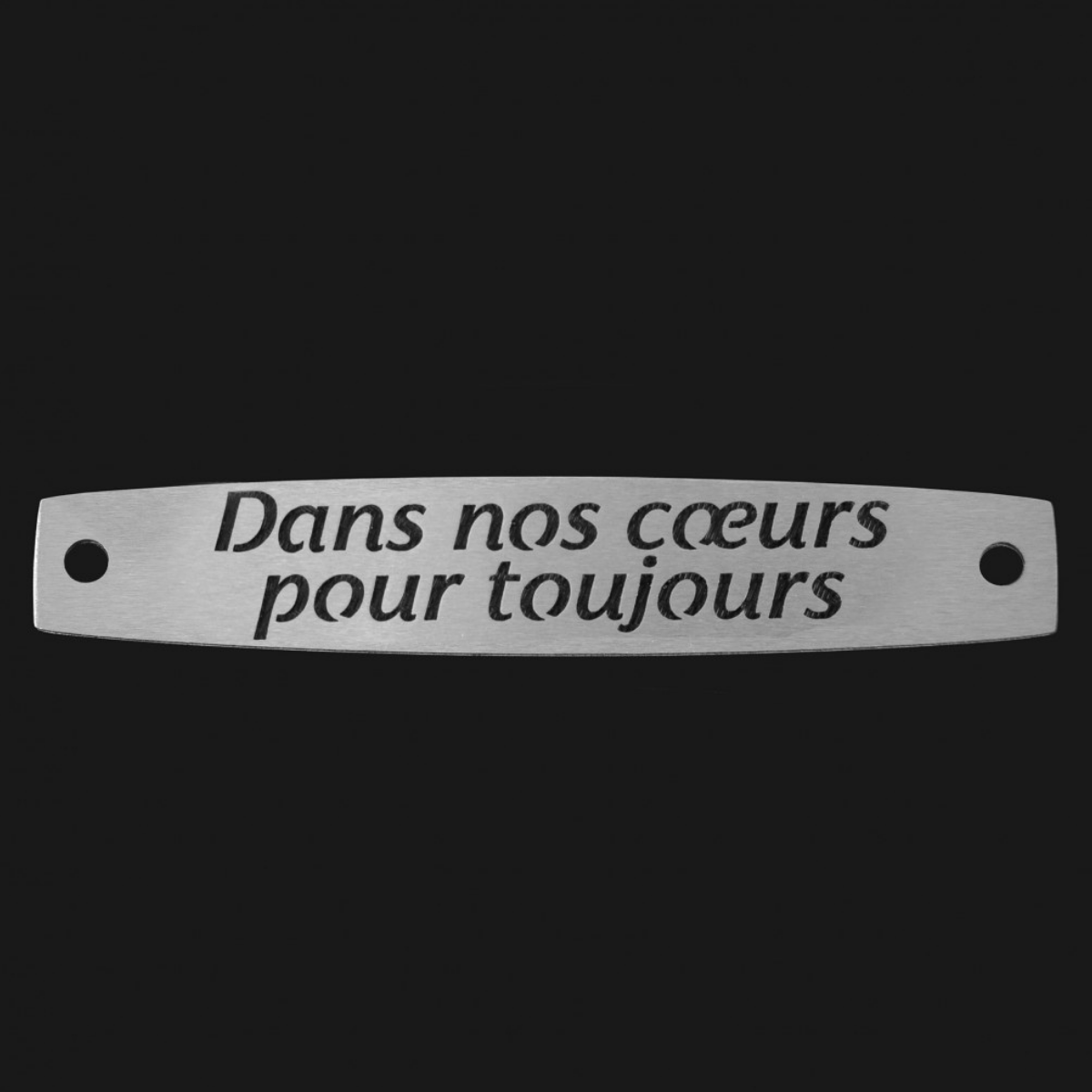 Inter Inox Plaque - Dans nos cœurs pour toujours