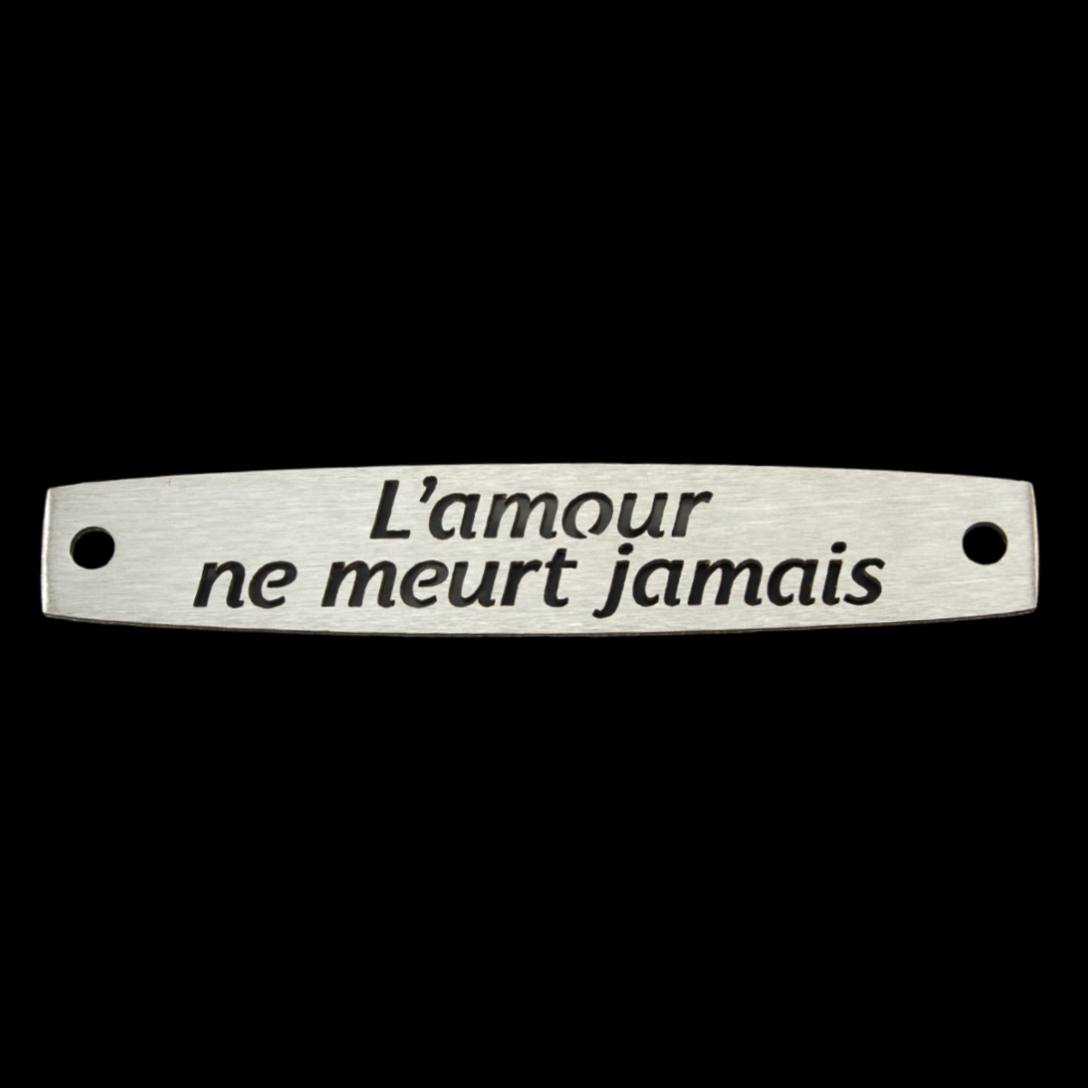 Inter Inox Plaque - L’amour ne meurt jamais