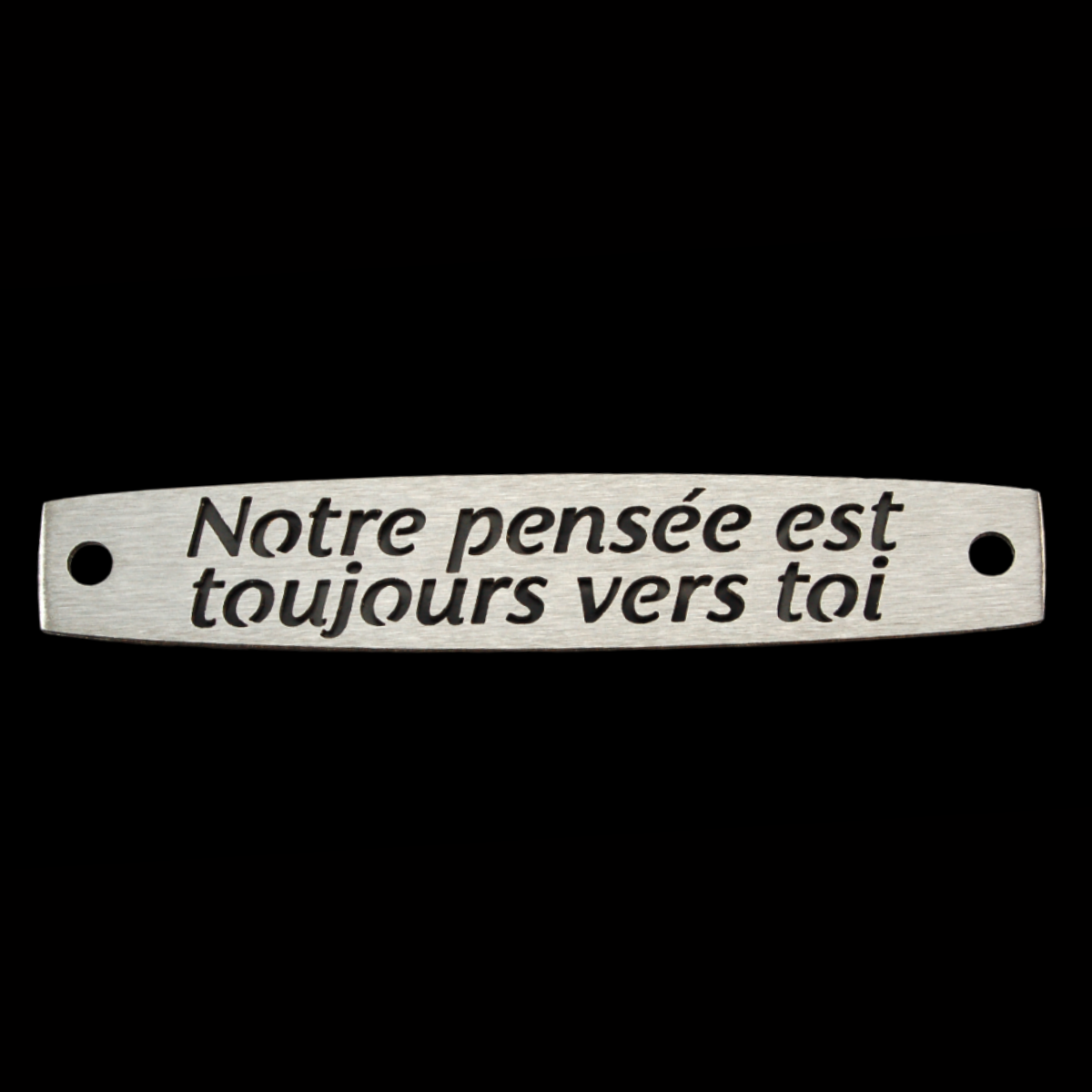 Inter Inox Plaque - Notre pensée est toujours vers toi