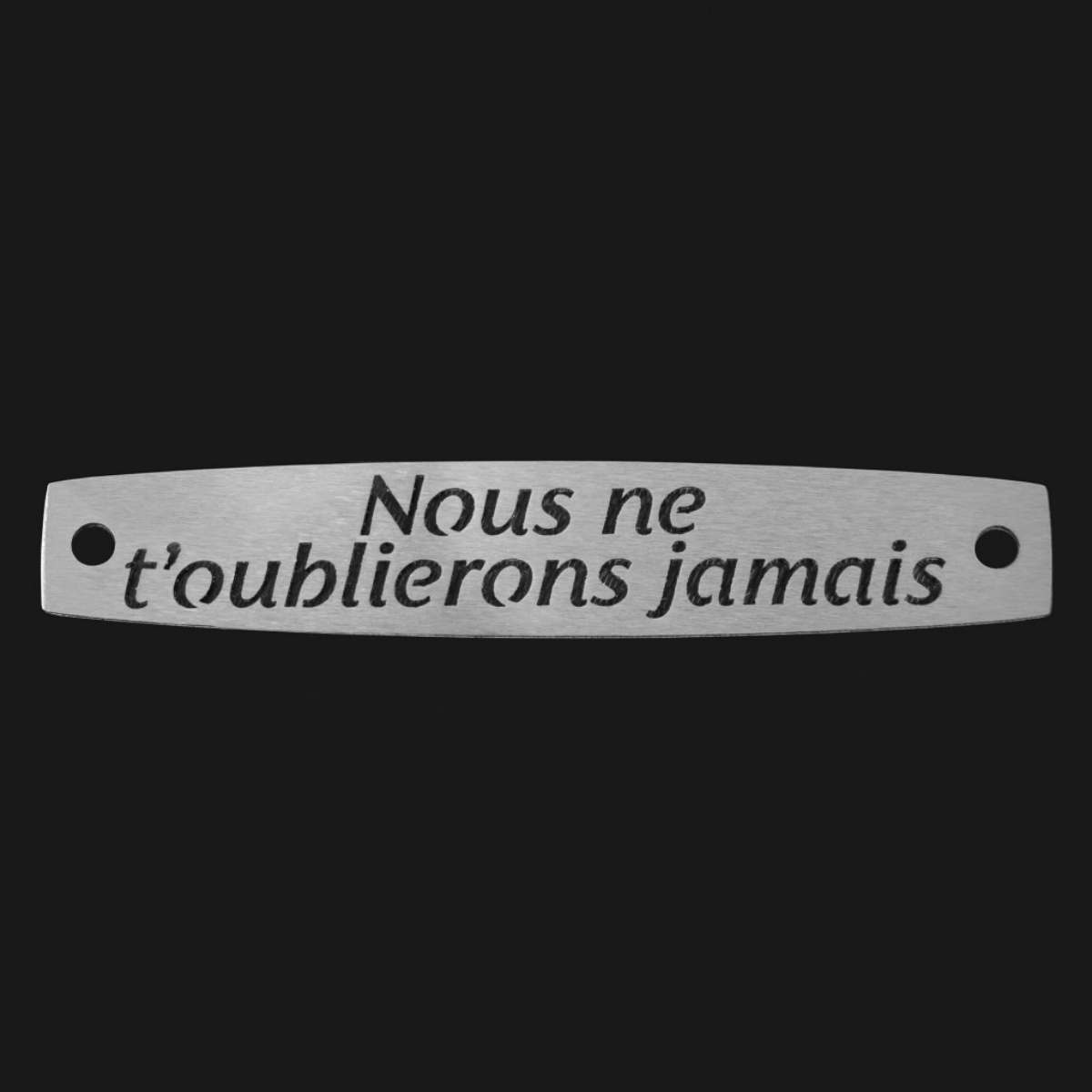 Inter Inox Plaque - Nous ne t’oublierons jamais