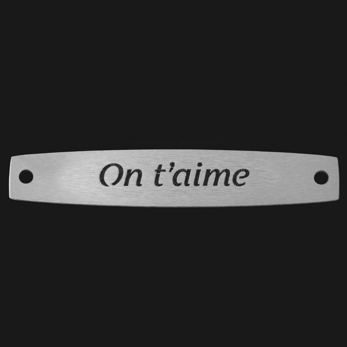 Inter Inox Plaque - On t’aime