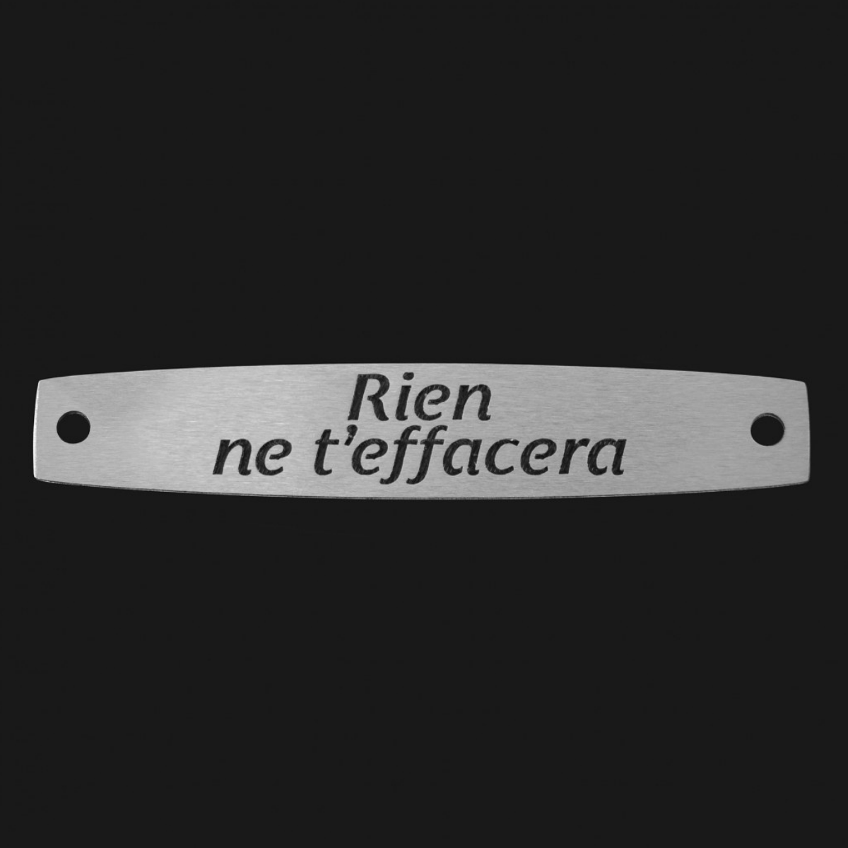 Inter Inox Plaque - Rien ne t’effacera
