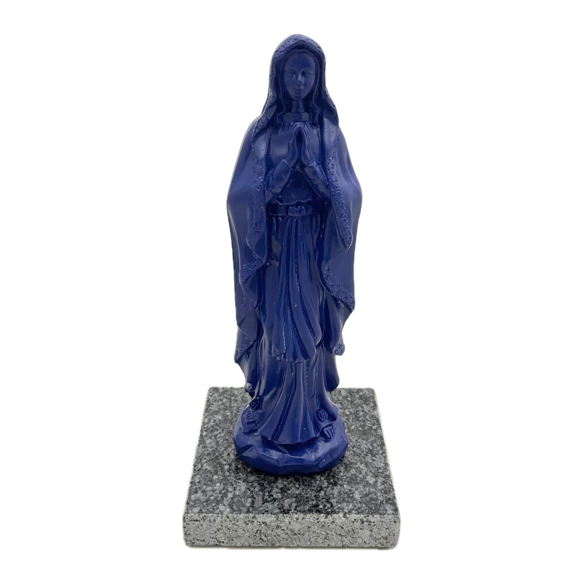 Statue funéraire résine Flavia - Vierge Bleu H23cm