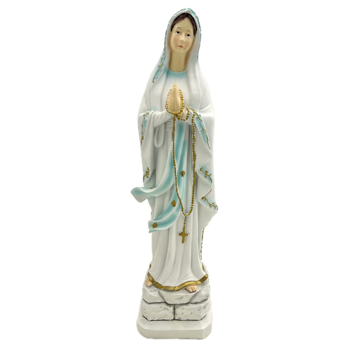 Statue funéraire résine Vierge Gabriela H47cm