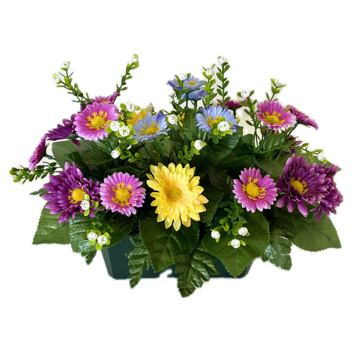 Jardinière Fleurs Artificielles Virginie Multicolore - Gerberas