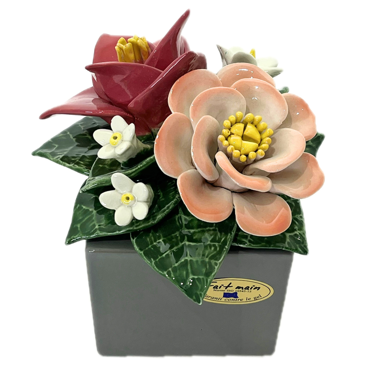 Plaque Funéraire Céramique Florale Valentine - Exotique